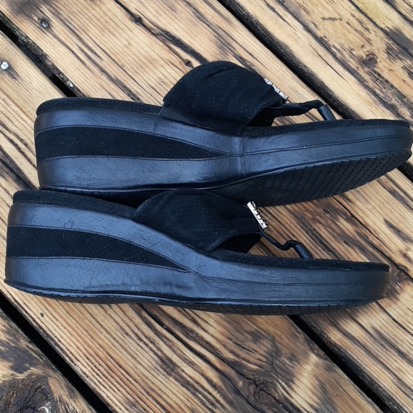 Donald J Pliner Black Leather Sandal Size 10 - Picture 5 of 7